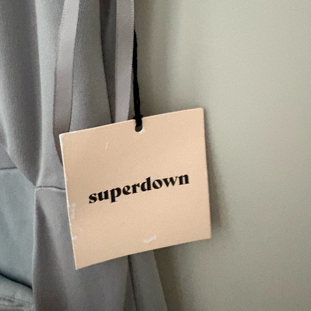 Superdown One-Shoulder Gray Maxi Dress - Picture 7 of 8